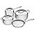 Jg Panelas Aco Inox 4 Pcs Trix Tramontina 65820136 - Imagem 1