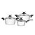 Jg Panelas Aco Inox 3Pc Allegra Baq Tramontina 65920404 - Imagem 1