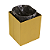 Lixeira Luz Gold C/Tampa 4,5L Tramontina 94540061 - Imagem 3