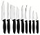 Jogo Facas Inox 9Pc Plenus Preto Tramontina 23498050 - Imagem 1