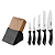 Jogo Facas Inox 6Pc Affilata Preto Tramontina 23699057 - Imagem 2