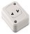 Tomada Ret  2P Universal 10A-250V Tramontina 57400157 - Imagem 1