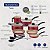 Kit Cozinha Alum 10Pc Turim Vermelho Tramontina 20297776 - Imagem 3