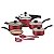 Jogo Panelas Alum 7Pc Turim Vermelho Tramontina 20297780 - Imagem 1