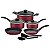 Jogo Panelas Alum 7Pc Turim Vermelho Tramontina 20297966 - Imagem 1
