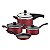 Jogo Panelas Alum 4Pc Turim Vermelho Tramontina 20297968 - Imagem 1