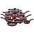 Jogo Panelas Alum 10Pc Turim Vermelho Tramontina 20298722 - Imagem 1