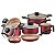 Jogo Panelas Alum 7Pc Turim Vermelho Tramontina 20298785 - Imagem 1