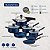 Jogo Panelas Alum 7Pc Azul Tramontina 20398100 - Imagem 4