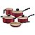 Jogo Panelas Alum 5Pc Versalhes Vermelho Tramontina 20698780 - Imagem 1