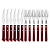 Talher Churrasco 12Pc Polywood Vermelho Tramontina 21198789 - Imagem 3