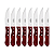 Conj Facas Inox 8 Pc Polywood Vermelho Tramontina 21198792 - Imagem 2