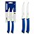 Conj Faca Churrasco Inox 2Pc Felice Azul Tramontina 23492215 - Imagem 1