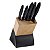 Jogo Facas Inox 6Pc Plenus Preto Tramontina 23498072 - Imagem 1
