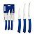 Jogo Facas Inox 3Pc Felice Azul Tramontina 23499177 - Imagem 1