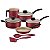 Jogo Panelas Alum 7Pc Turim Vermelho Tramontina 27899296 - Imagem 1