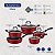 Jogo Panelas Alum 5Pc Vermelho Tramontina 27899352 - Imagem 2