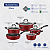 Jogo Panelas Alum 5Pc Vermelho Tramontina 27899352 - Imagem 3