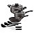 Kit Cozinha 10Pc Paris Chumbo Tramontina 27899379 - Imagem 1