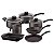 Jogo Panelas Alum 7Pc Paris Chumbo Tramontina 28599620 - Imagem 1