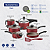 Jogo Panelas Alum 7Pc Paris Vermelho Tramontina 28599719 - Imagem 3