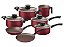 Jogo Panelas Alum 7Pc Paris Vermelho Tramontina 28599725 - Imagem 1