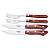 Garfo Faca 4Pc Polywood Vermelho Tramontina 29899510 - Imagem 4