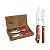 Garfo Faca 4Pc Polywood Vermelho Tramontina 29899510 - Imagem 1