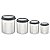 Jg Potes Aco Inox 4Pc  Cucina Preto Tramontina 64220633 - Imagem 4
