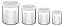 Jg Pote Aco Inox 4Pc Cucina Branco Tusa Tramontina 64220638 - Imagem 1