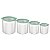 Jg Potes Aco Inox 4Pc Cucina Verde Tusa Tramontina 64220645 - Imagem 1