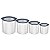 Jg Potes Aco Inox 4Pc Cucina Azul Tusa Tramontina 64220646 - Imagem 1