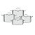 Jg Panelas Aco Inox 4Pcs Grano Tramontina 65140046 - Imagem 1