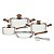 Jg Panela Aco Inox 4Pc Br Bq Ama+Pg Tramontina 65180326 - Imagem 1