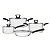 Jg Panelas Aco Inox 4Pc Brav Bq Pt  Tramontina 65180513 - Imagem 1