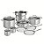 Jg Panelas Aco Inox 14Pcs Walmart Tramontina 65240034 - Imagem 1