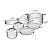 Jg Panelas Aco Inox 12Pcs Seattle Tramontina 65240138 - Imagem 1