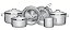 Jg Panelas Aco Inox 6Pcs Solar Tramontina 65510201 - Imagem 1