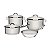 Jg Panelas Aco Inox 4Pcs Solar Tramontina 65510744 - Imagem 1