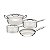 Jg Panelas Aco Inox 4Pcs Prof Tusa Tramontina 65620308 - Imagem 1