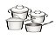Jg Panelas Aco Inox 4Pcs Allegra Tramontina 65650203 - Imagem 1