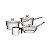 Jg Panelas Aco Inox 4 Pcs Allegra Tramontina 65650264 - Imagem 1