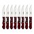 Conj Facas Inox 8 Pc Polywood Vermelho Tramontina 21198795 - Imagem 1