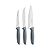 Jogo Facas Inox 3Pc Plenus Cinza Tramontina 23498674 - Imagem 3