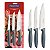Jogo Facas Inox 3Pc Plenus Cinza Tramontina 23498674 - Imagem 1