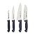 Jogo Faca Inox 4Pc Profissional Cinza Tramontina 24699632 - Imagem 1