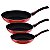 Jogo Frigideira 3Pc Everyday Vermelho Tramontina 27899182 - Imagem 1