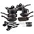 Kit Cozinha Alum 16Pc Preto Tramontina 27899357 - Imagem 1