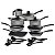 Jogo Panelas Alum 17Pc Cinza Tramontina 27899361 - Imagem 1