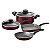 Jogo Panelas Alum 6Pc Paris Vermelho Tramontina 27899478 - Imagem 1
